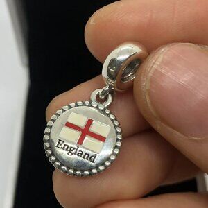 ✨🔥Pandora England Flag Charm S925 Silver with box